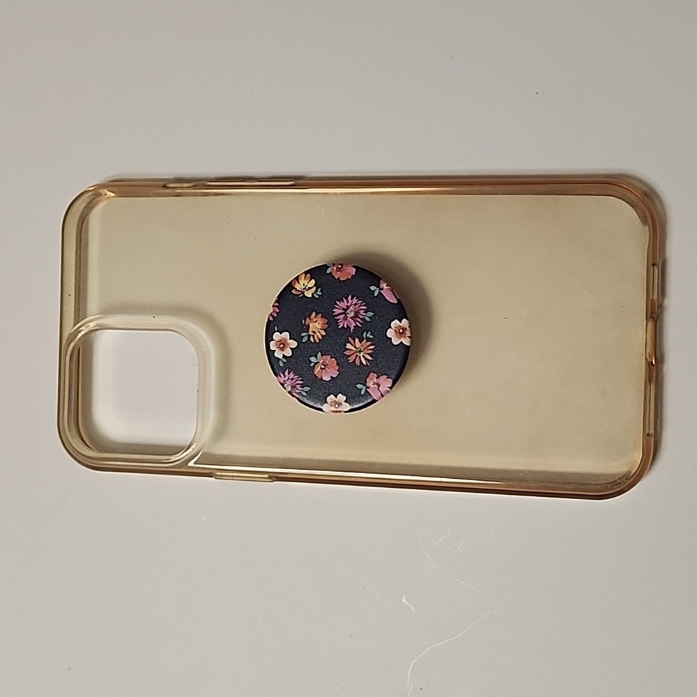 Phone case with pop socket
